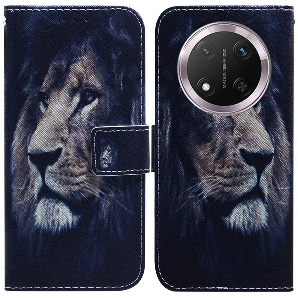 For Honor Magic7 Lite 5G / X9c 5G / X60 Pro 5G Wallet Case Pattern Print Leather Phone Cover
