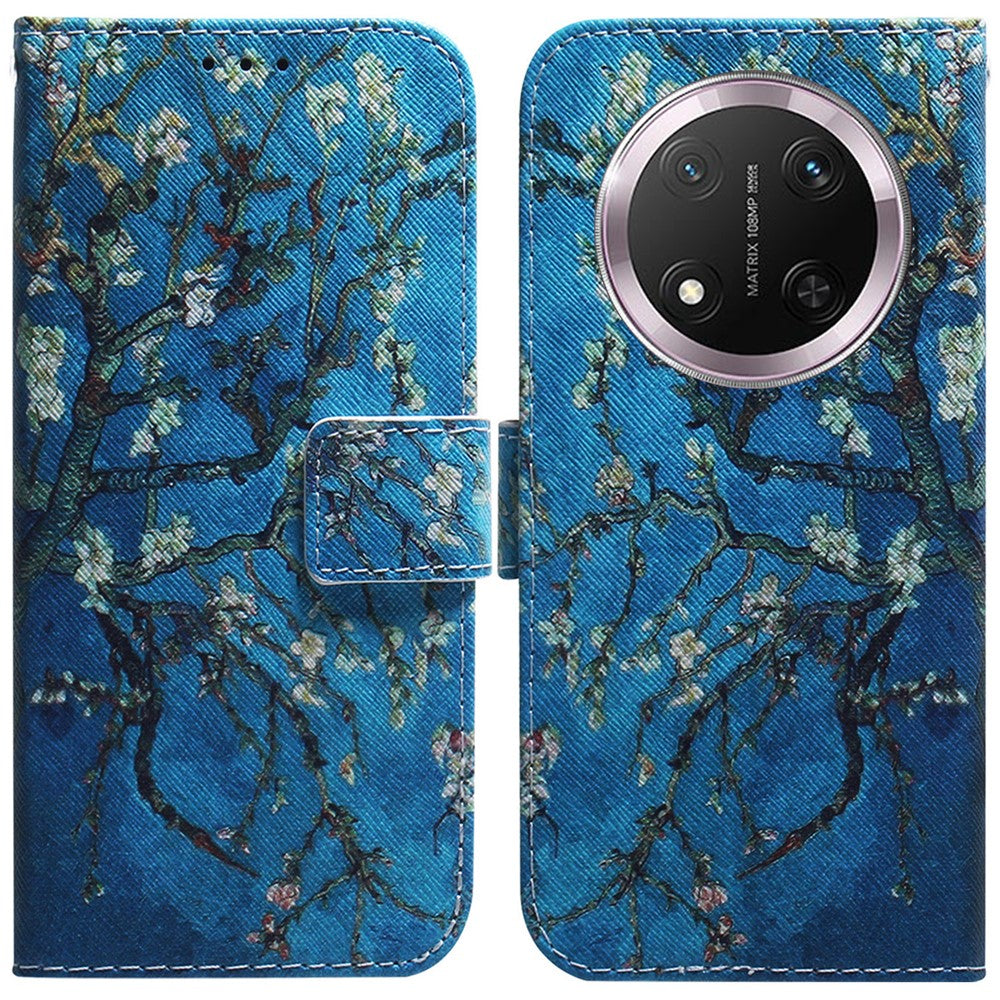 For Honor Magic7 Lite 5G / X9c 5G / X60 Pro 5G Wallet Case Pattern Print Leather Phone Cover