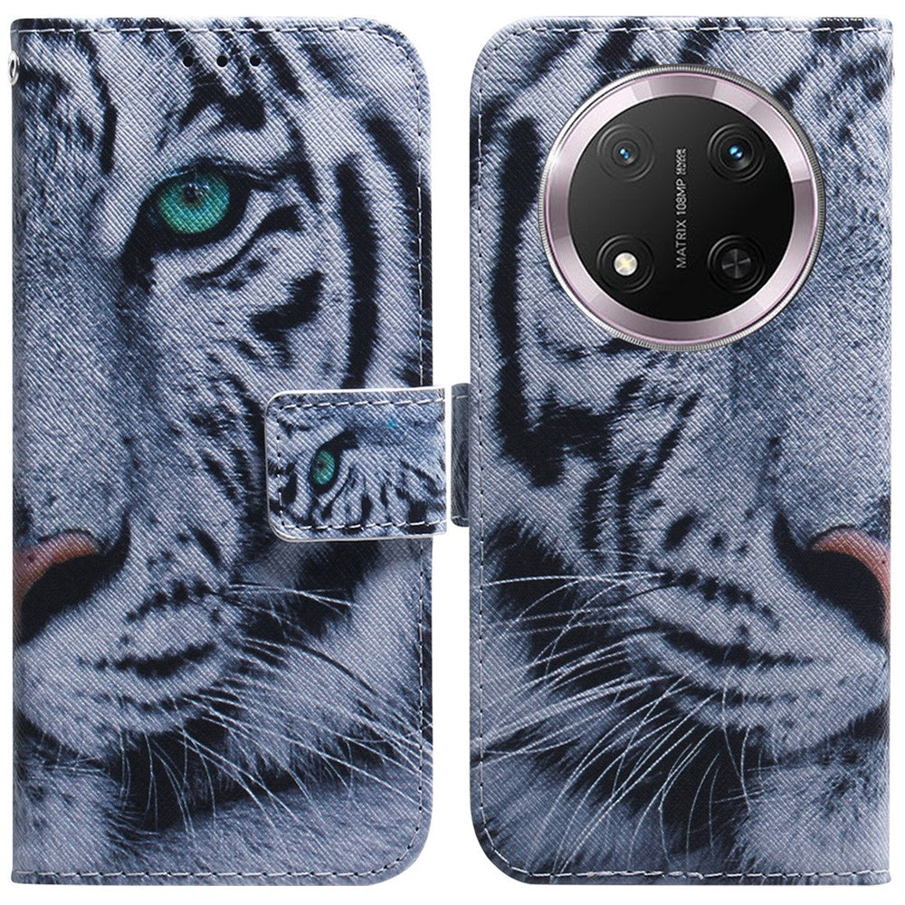 For Honor Magic7 Lite 5G / X9c 5G / X60 Pro 5G Wallet Case Pattern Print Leather Phone Cover