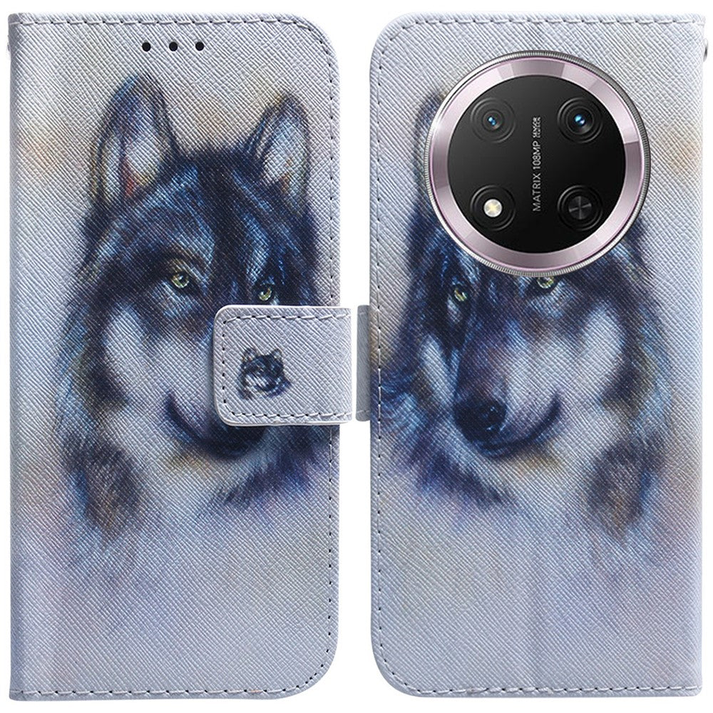 For Honor Magic7 Lite 5G / X9c 5G / X60 Pro 5G Wallet Case Pattern Print Leather Phone Cover