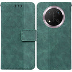 For Honor Magic7 Lite 5G / X9c 5G / X60 Pro 5G Case Geometry Pattern Leather Wallet Phone Cover with Wrist Strap