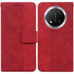 For Honor Magic7 Lite 5G / X9c 5G / X60 Pro 5G Case Geometry Pattern Leather Wallet Phone Cover with Wrist Strap