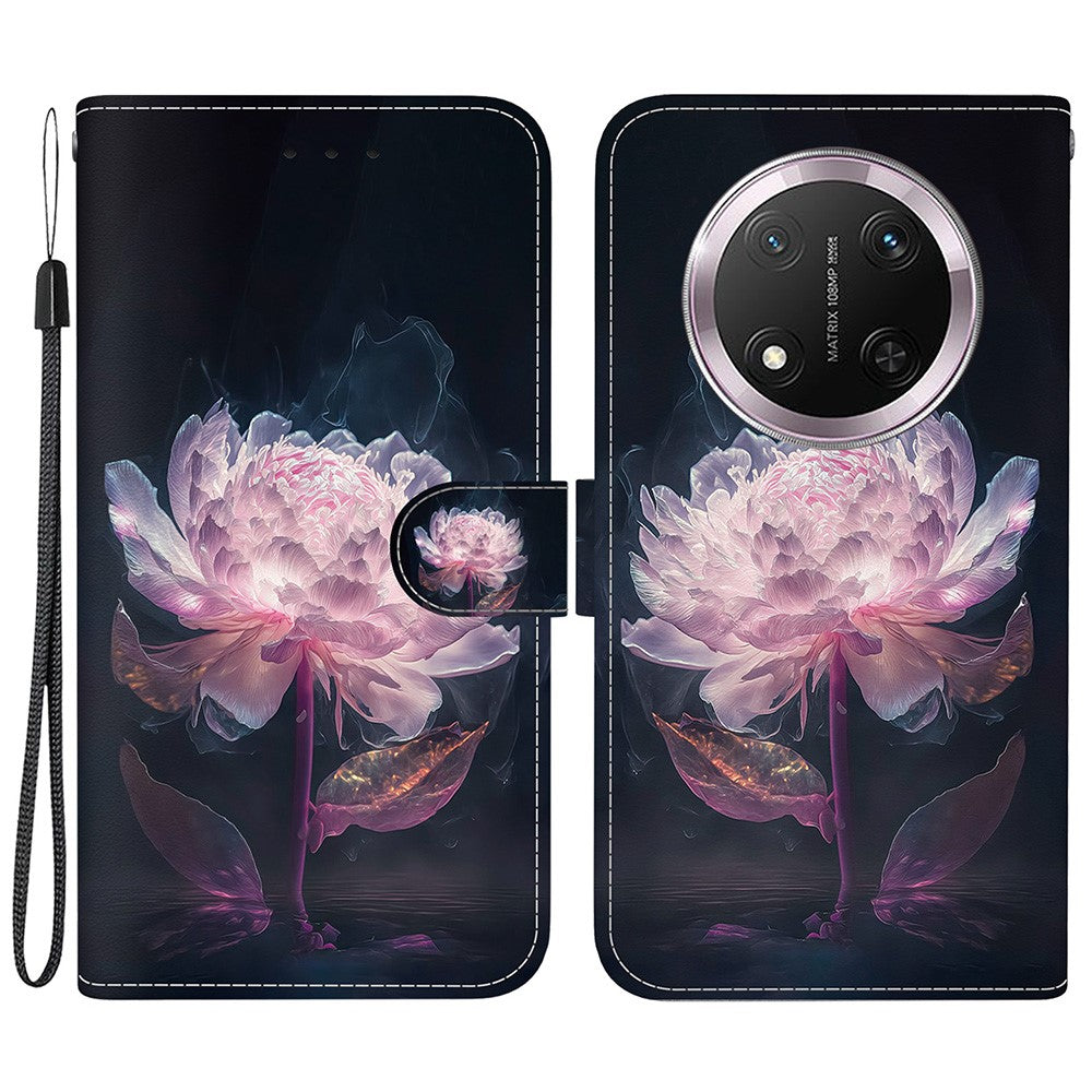 For Honor Magic7 Lite 5G / X9c 5G / X60 Pro 5G Wallet Phone Case Anti-Drop Leather Flip Cover Pattern Printing