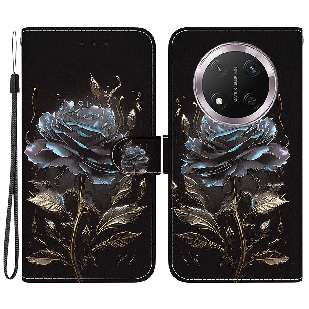 For Honor Magic7 Lite 5G / X9c 5G / X60 Pro 5G Wallet Phone Case Anti-Drop Leather Flip Cover Pattern Printing