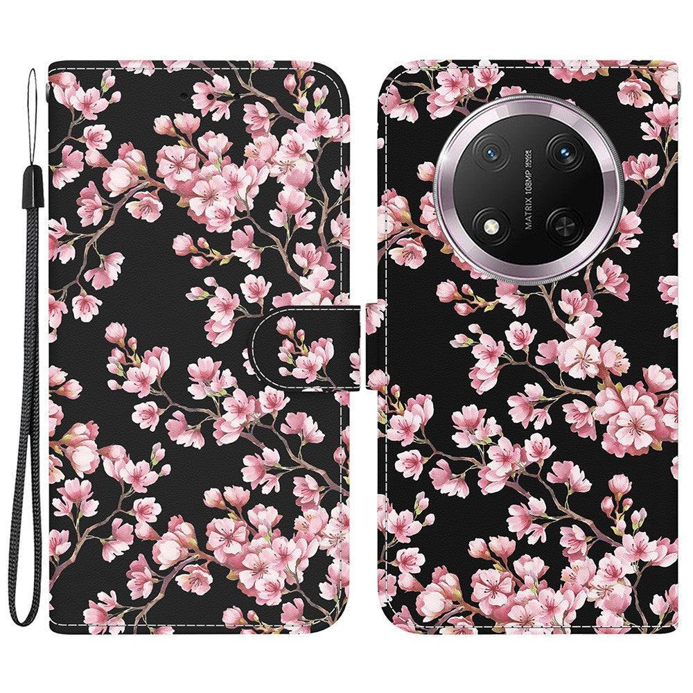For Honor Magic7 Lite 5G / X9c 5G / X60 Pro 5G Wallet Phone Case Anti-Drop Leather Flip Cover Pattern Printing