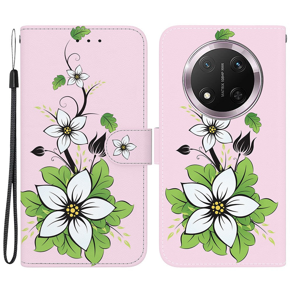For Honor Magic7 Lite 5G / X9c 5G / X60 Pro 5G Wallet Phone Case Anti-Drop Leather Flip Cover Pattern Printing