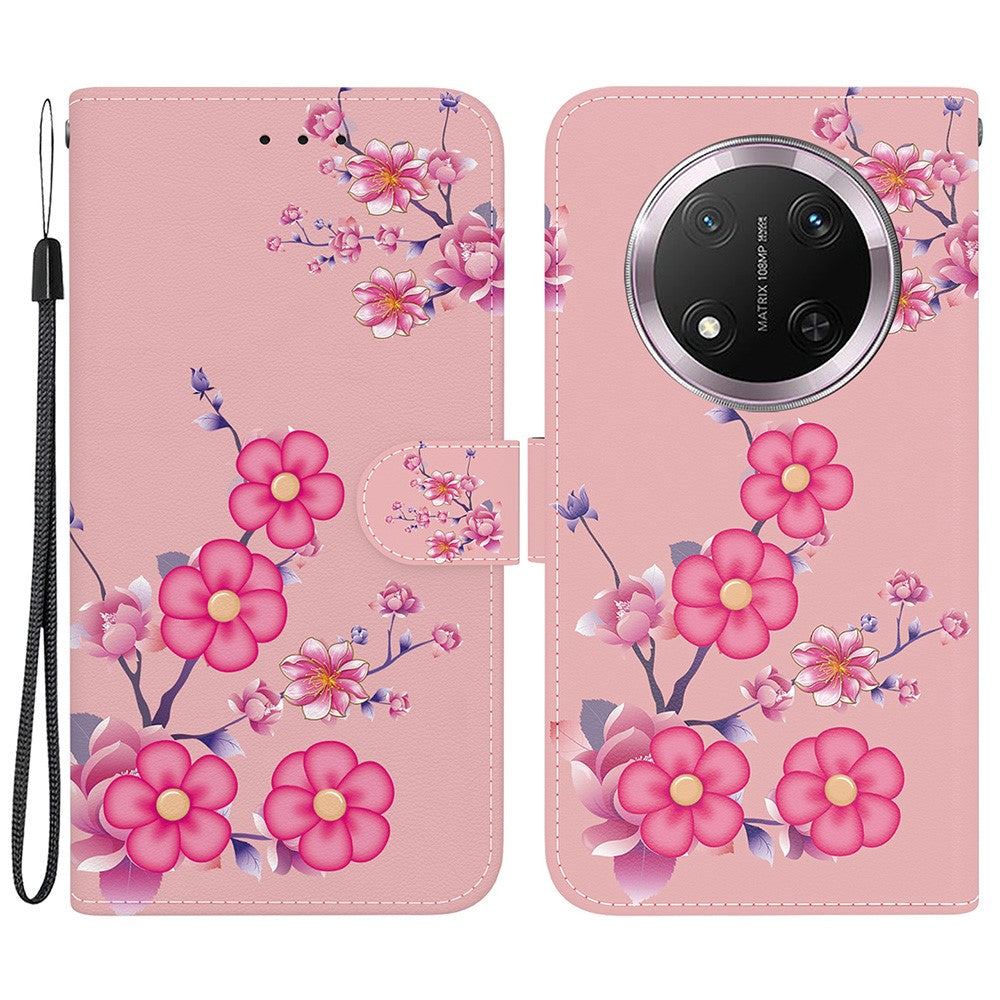 For Honor Magic7 Lite 5G / X9c 5G / X60 Pro 5G Wallet Phone Case Anti-Drop Leather Flip Cover Pattern Printing