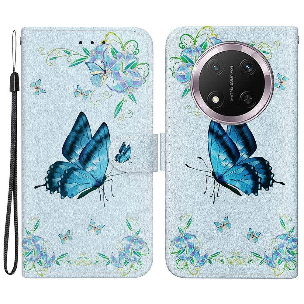 For Honor Magic7 Lite 5G / X9c 5G / X60 Pro 5G Wallet Phone Case Anti-Drop Leather Flip Cover Pattern Printing