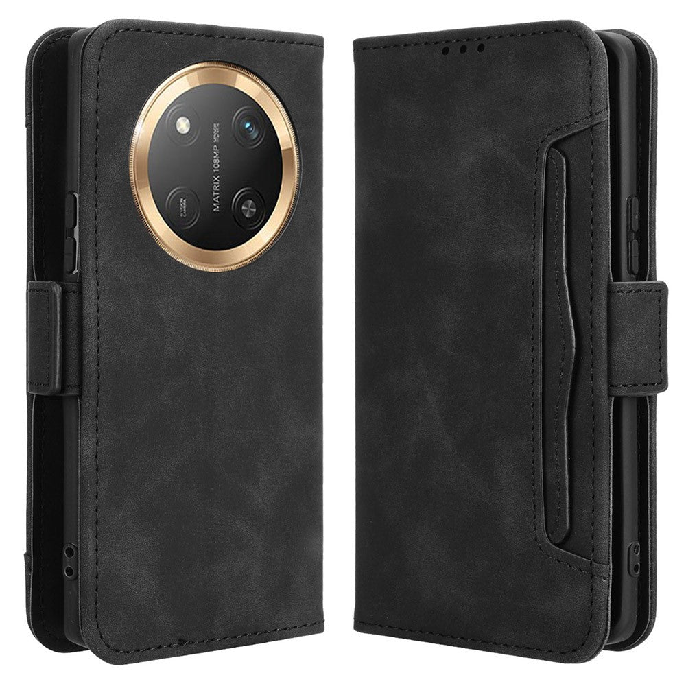 Leather Case for Honor X9c 5G / Magic7 Lite 5G / X60 Pro 5G Phone Wallet Cover with Multiple Card Slots