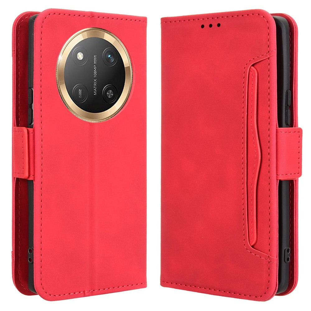 Leather Case for Honor X9c 5G / Magic7 Lite 5G / X60 Pro 5G Phone Wallet Cover with Multiple Card Slots
