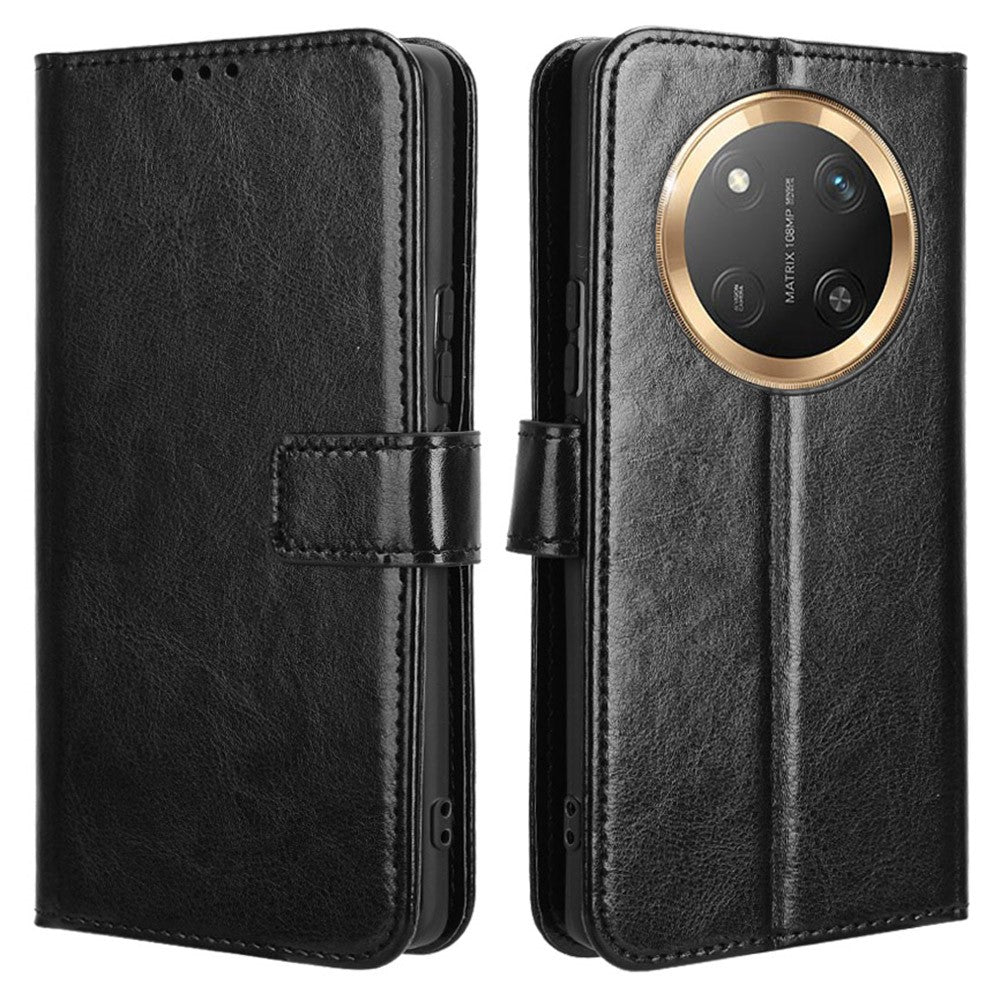 Leather Case for Honor X9c 5G / Magic7 Lite 5G / X60 Pro 5G Crazy Horse Texture Phone Wallet Cover