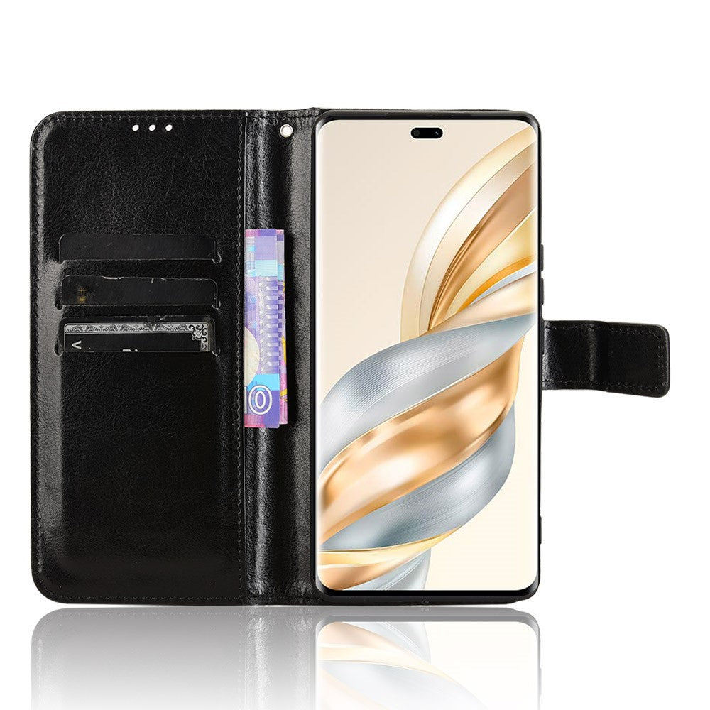 Leather Case for Honor X9c 5G / Magic7 Lite 5G / X60 Pro 5G Crazy Horse Texture Phone Wallet Cover