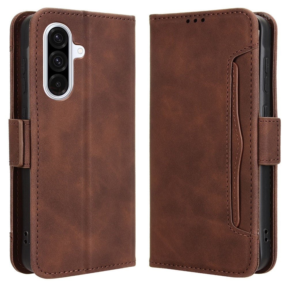 Til Samsung Galaxy A36 5G lædercover telefonpung med flere kortpladser