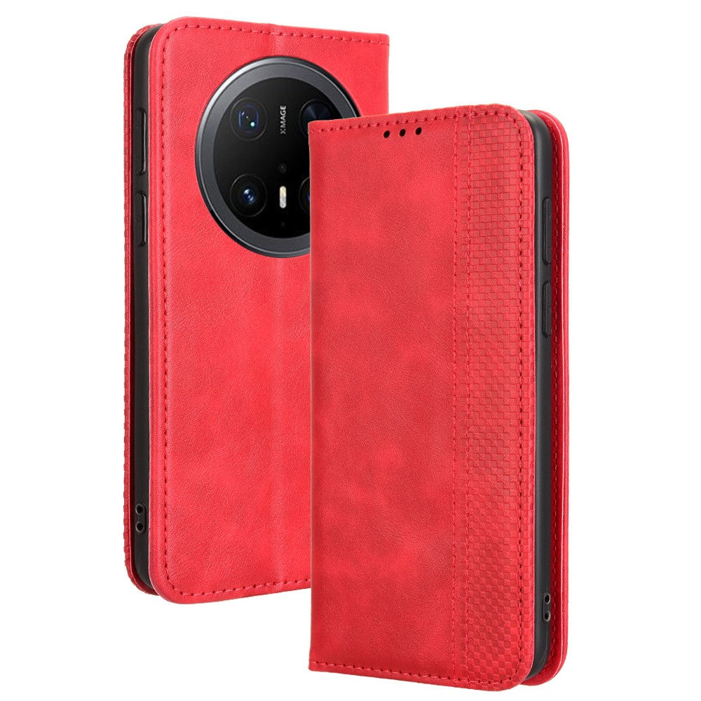 For Huawei Mate 70 Pro+ / 70 Pro Leather Case Wallet Stand Retro Texture Phone Cover