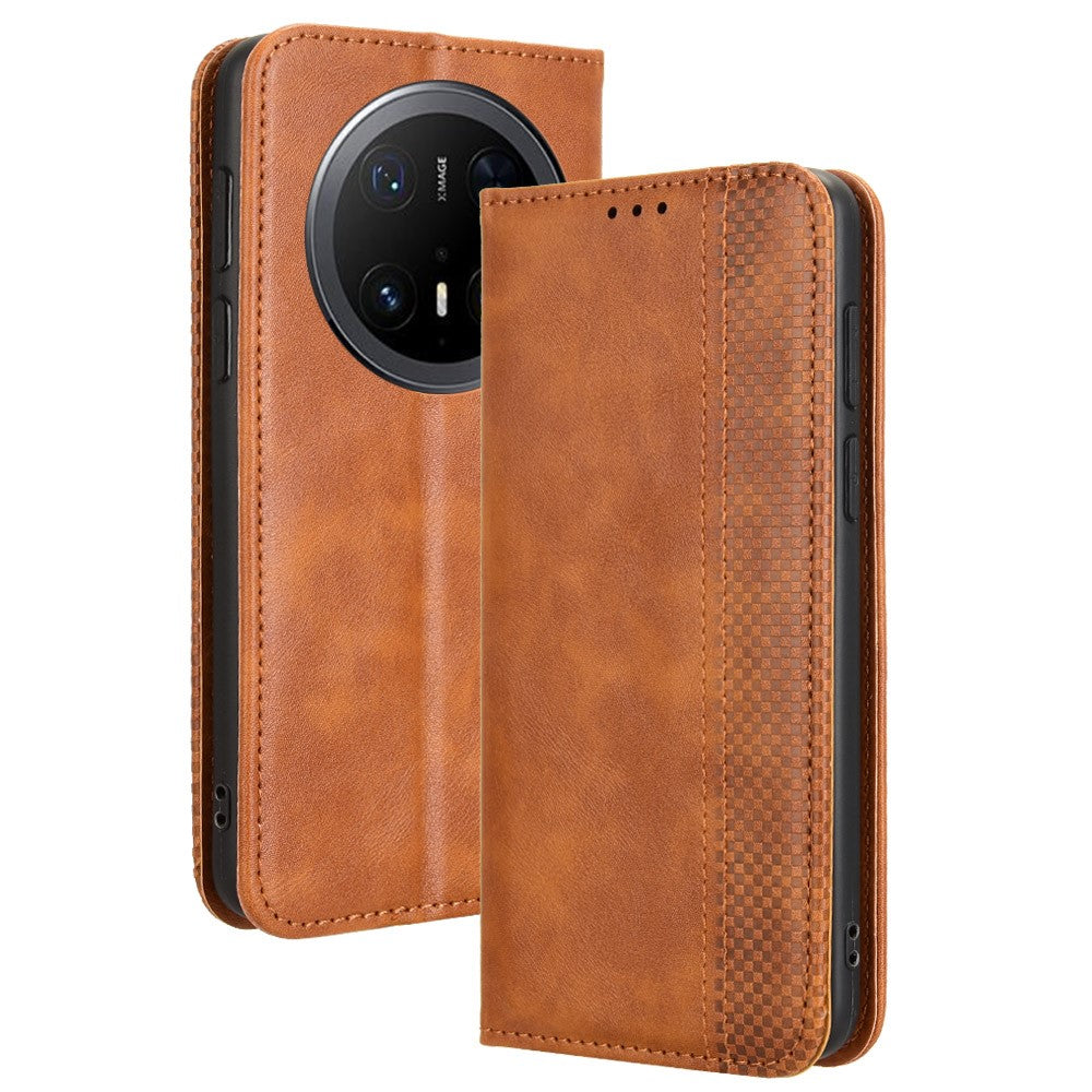 For Huawei Mate 70 Pro+ / 70 Pro Leather Case Wallet Stand Retro Texture Phone Cover