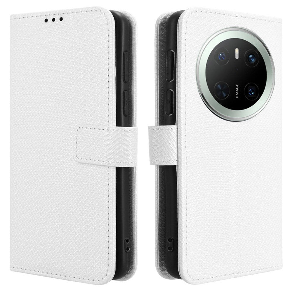 For Huawei Mate 70 Case PU Leather Diamond Texture Wallet Phone Cover