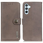 KHAZNEH For Samsung Galaxy A56 5G Wallet Case Cowhide Texture Leather Flip Phone Cover