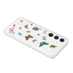 For Samsung Galaxy A35 5G Case Anti Drop TPU Phone Back Cover Epoxy Glitter Butterfly