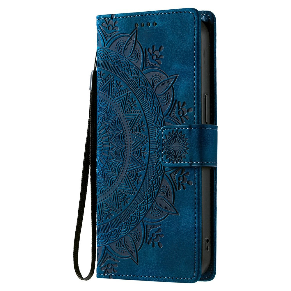 Style 018 For Xiaomi Redmi Note 13 Pro 4G Case Imprinted Totem Skin Feel Wallet Leather Phone Cover