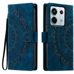 Style 018 For Xiaomi Redmi Note 13 Pro 5G Case Imprinted Totem Skin Feel Wallet Leather Phone Cover