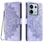 Style 018 For Xiaomi Redmi Note 13 Pro 5G Case Imprinted Totem Skin Feel Wallet Leather Phone Cover