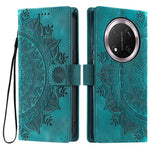 Style 018 For Honor Magic7 Lite 5G / X9c 5G / X60 Pro 5G Case Imprinted Totem Skin Feel Wallet Leather Phone Cover