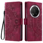 Style 018 For Honor Magic7 Lite 5G / X9c 5G / X60 Pro 5G Case Imprinted Totem Skin Feel Wallet Leather Phone Cover