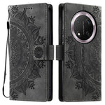 Style 018 For Honor Magic7 Lite 5G / X9c 5G / X60 Pro 5G Case Imprinted Totem Skin Feel Wallet Leather Phone Cover