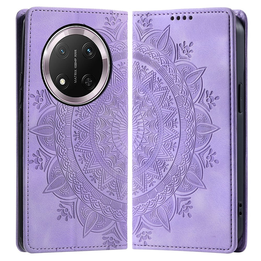 Style-010 For Honor Magic7 Lite 5G / X9c 5G / X60 Pro 5G Case Magnetic Closing Leather Phone Cover Pattern Imprinted