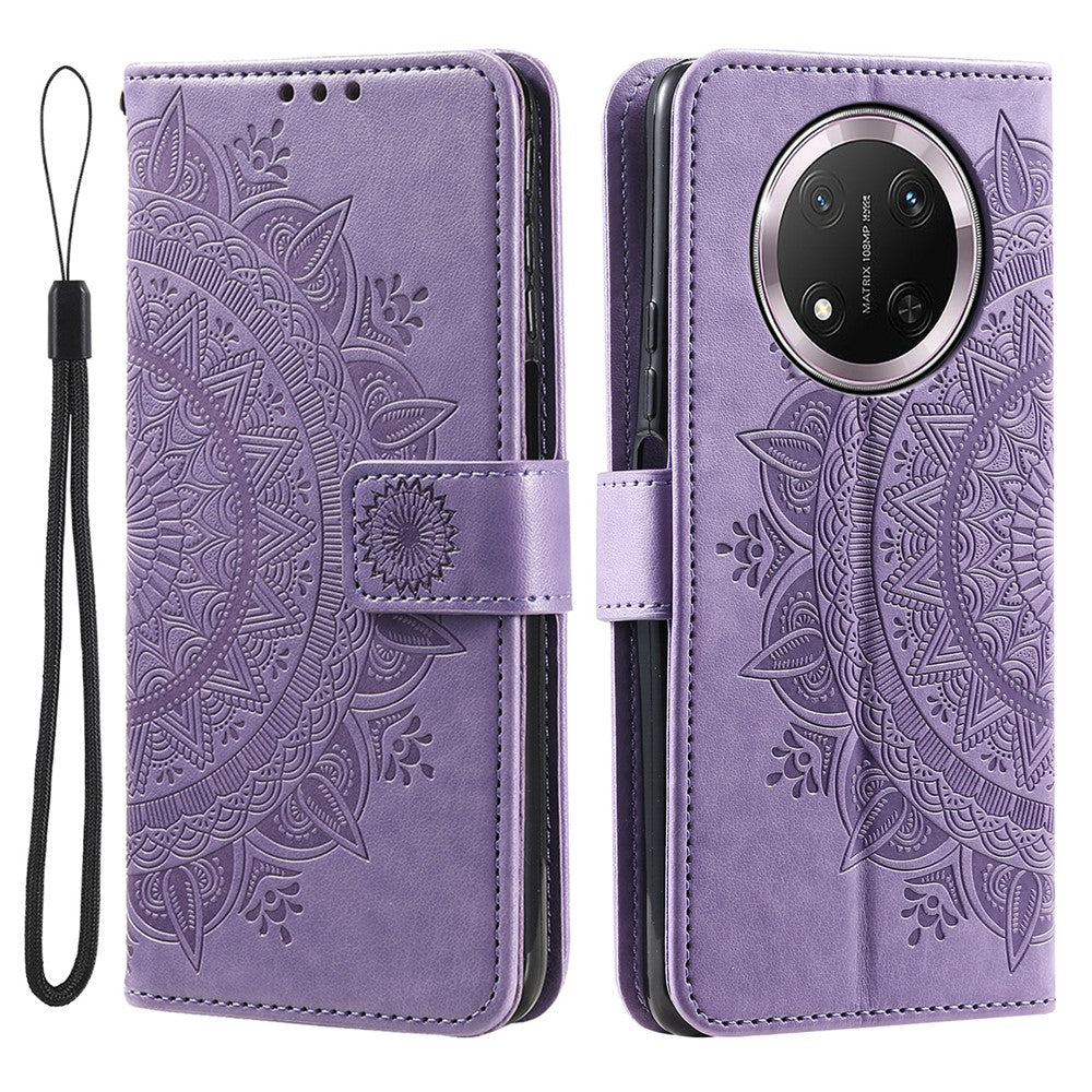 For Honor Magic7 Lite 5G / X9c 5G / X60 Pro 5G Case Imprinted Totem PU Leather Wallet Stand Phone Cover