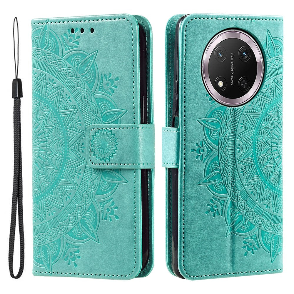 For Honor Magic7 Lite 5G / X9c 5G / X60 Pro 5G Case Imprinted Totem PU Leather Wallet Stand Phone Cover