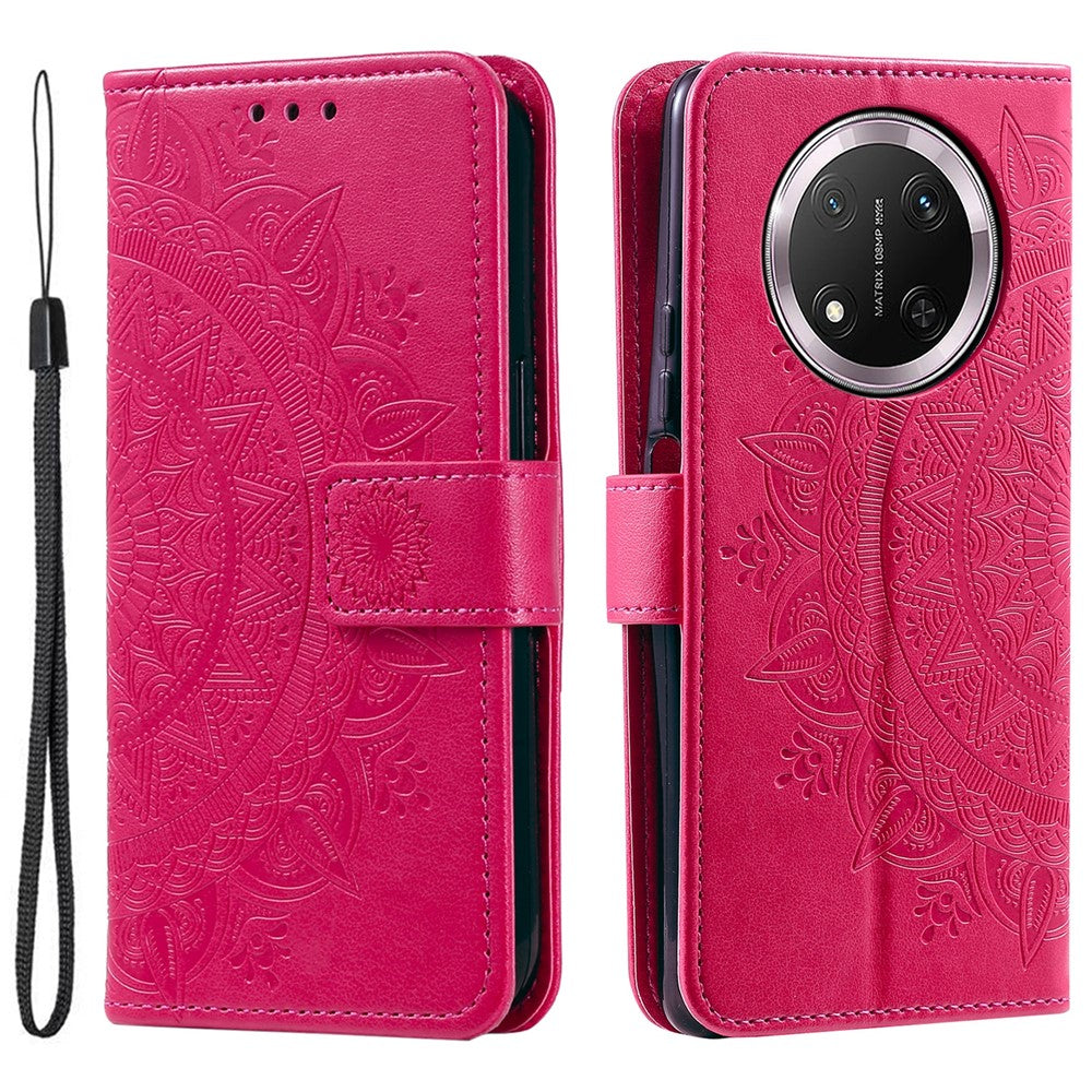For Honor Magic7 Lite 5G / X9c 5G / X60 Pro 5G Case Imprinted Totem PU Leather Wallet Stand Phone Cover