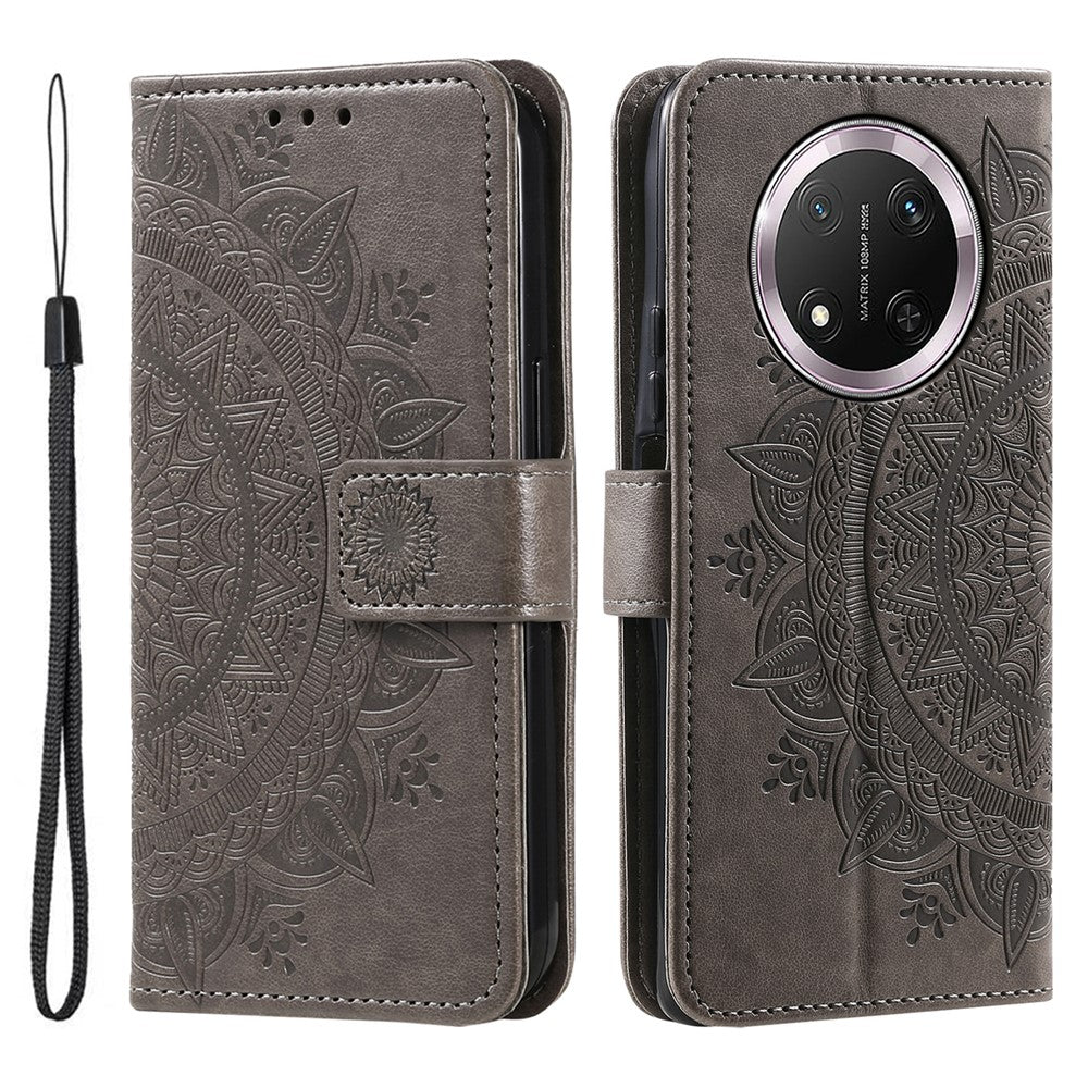 For Honor Magic7 Lite 5G / X9c 5G / X60 Pro 5G Case Imprinted Totem PU Leather Wallet Stand Phone Cover