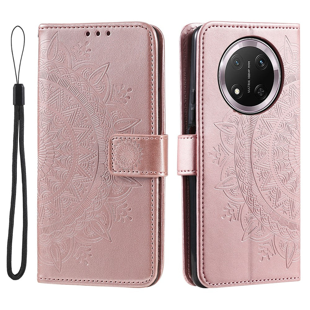 For Honor Magic7 Lite 5G / X9c 5G / X60 Pro 5G Case Imprinted Totem PU Leather Wallet Stand Phone Cover