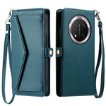 For Honor Magic7 Lite 5G / X9c 5G / X60 Pro 5G Leather Case Wallet Stand Phone Cover with Straps