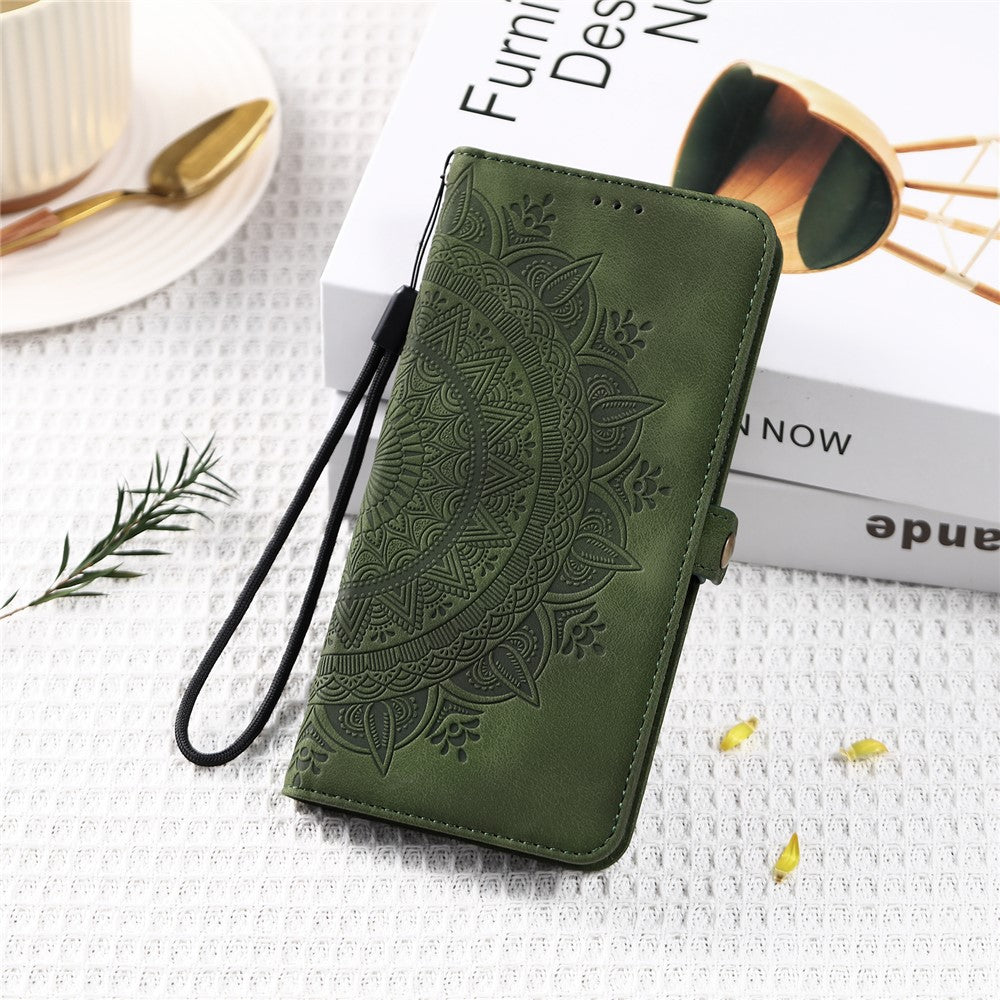 Style 016 For Honor Magic7 Lite 5G / X9c 5G / X60 Pro 5G Case Skin Feel Totem Imprinted Wallet Leather Phone Cover