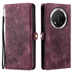 Style 016 For Honor Magic7 Lite 5G / X9c 5G / X60 Pro 5G Case Skin Feel Totem Imprinted Wallet Leather Phone Cover