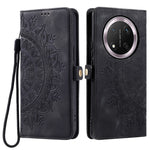 Style 016 For Honor Magic7 Lite 5G / X9c 5G / X60 Pro 5G Case Skin Feel Totem Imprinted Wallet Leather Phone Cover
