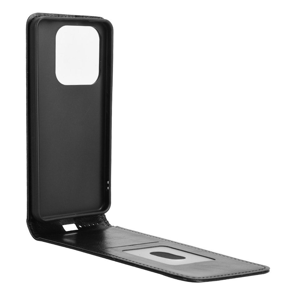 For Xiaomi Redmi Note 14 5G Case with Card Slot Magnetic Vertical Flip Leather Phone Cover