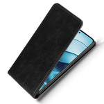 For Xiaomi Redmi Note 14 5G Case with Card Slot Magnetic Vertical Flip Leather Phone Cover