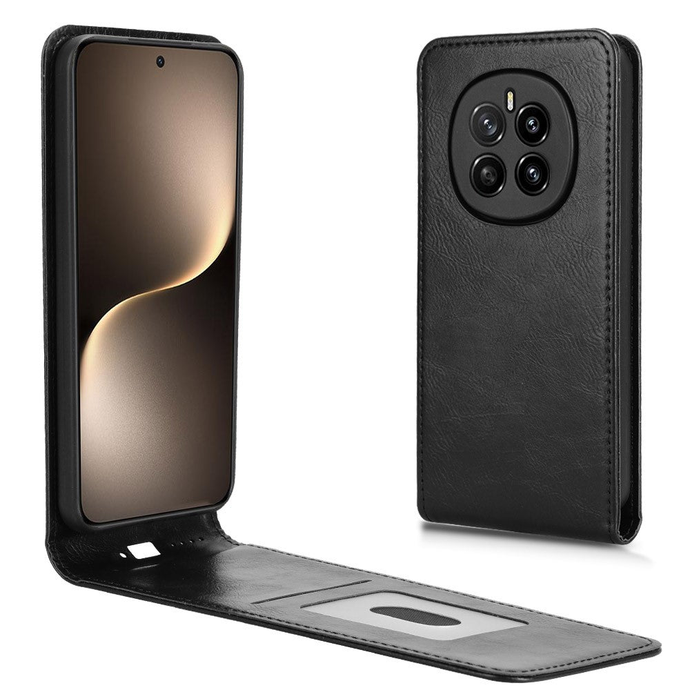 For Honor Magic7 5G Case with Card Slot Magnetic Vertical Flip Leather Phone Cover