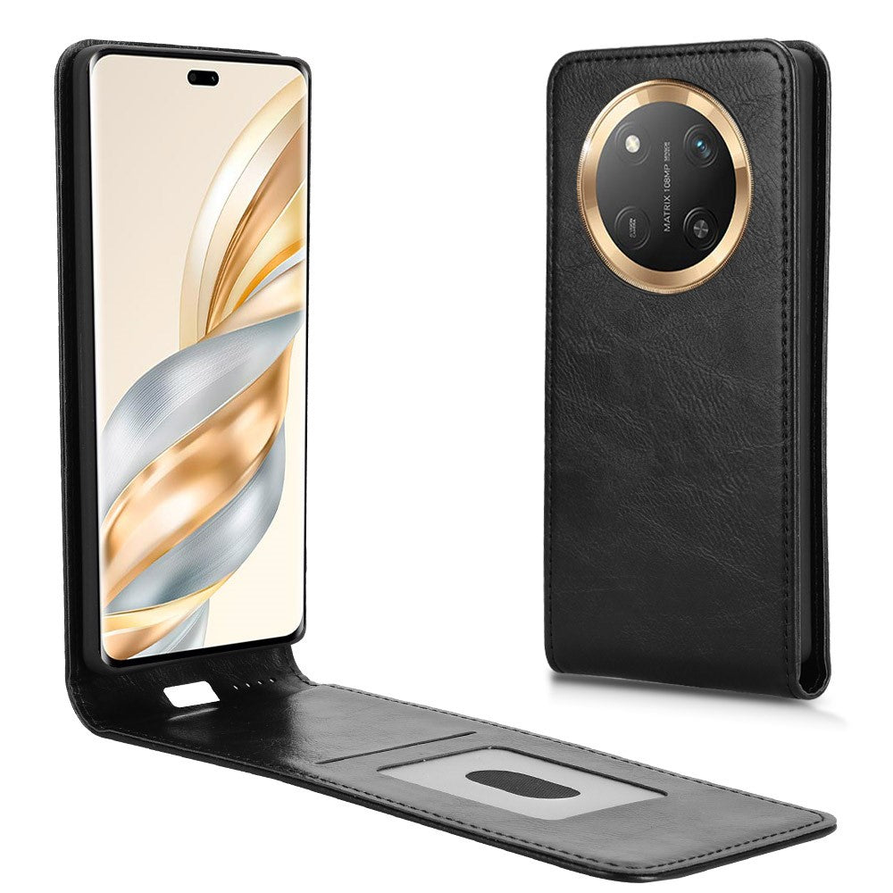Phone Case For Honor X60 Pro 5G / X9c 5G / Magic7 Lite 5G Magnetic Vertical Flip Leather Cover with Card Slot