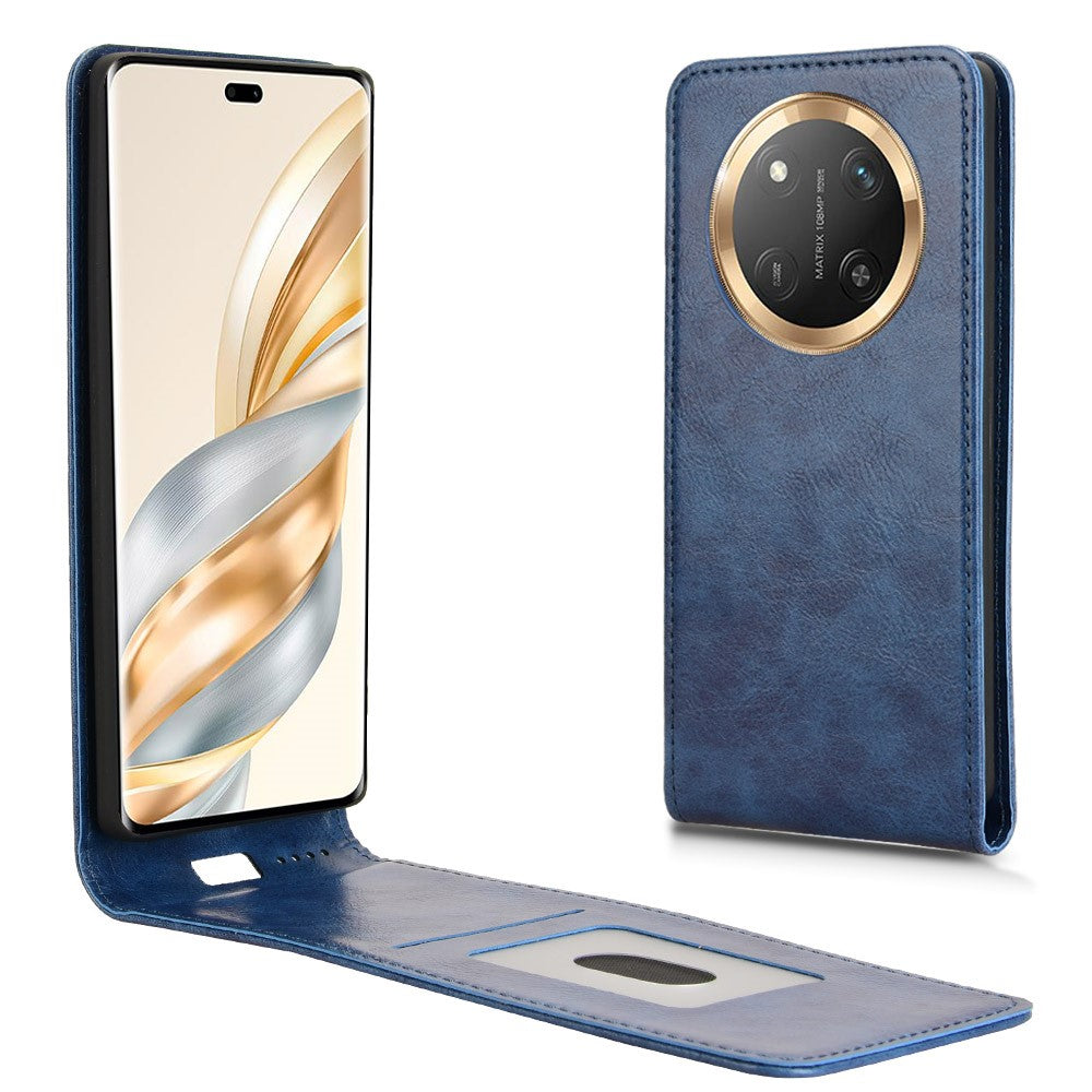 Phone Case For Honor X60 Pro 5G / X9c 5G / Magic7 Lite 5G Magnetic Vertical Flip Leather Cover with Card Slot