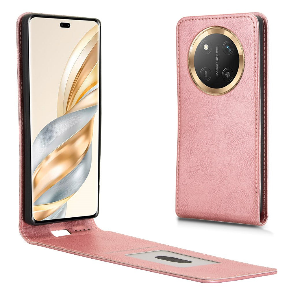 Phone Case For Honor X60 Pro 5G / X9c 5G / Magic7 Lite 5G Magnetic Vertical Flip Leather Cover with Card Slot