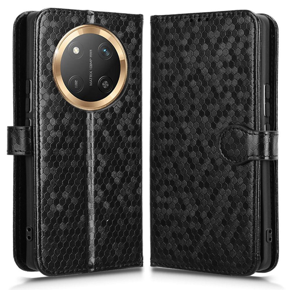Wallet Case For Honor X60 Pro 5G / X9c 5G / Magic7 Lite 5G Dot Pattern Imprint PU Leather Phone Cover