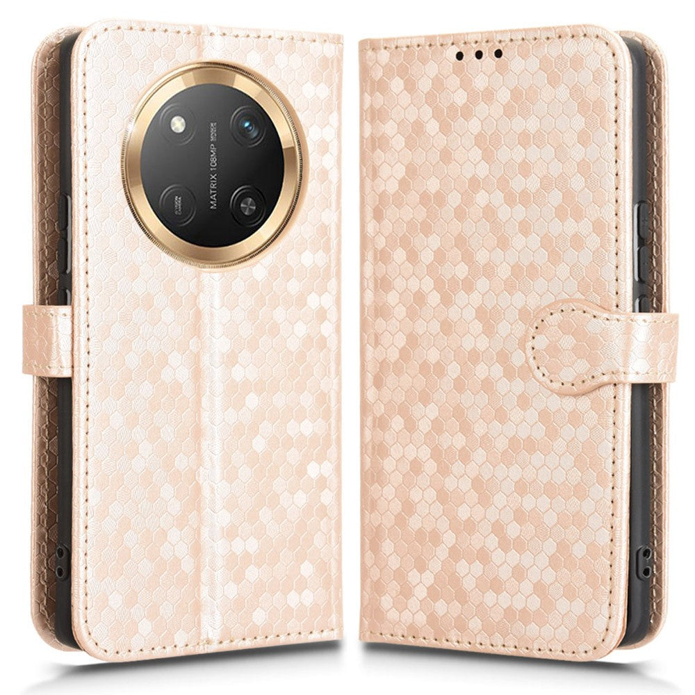 Wallet Case For Honor X60 Pro 5G / X9c 5G / Magic7 Lite 5G Dot Pattern Imprint PU Leather Phone Cover
