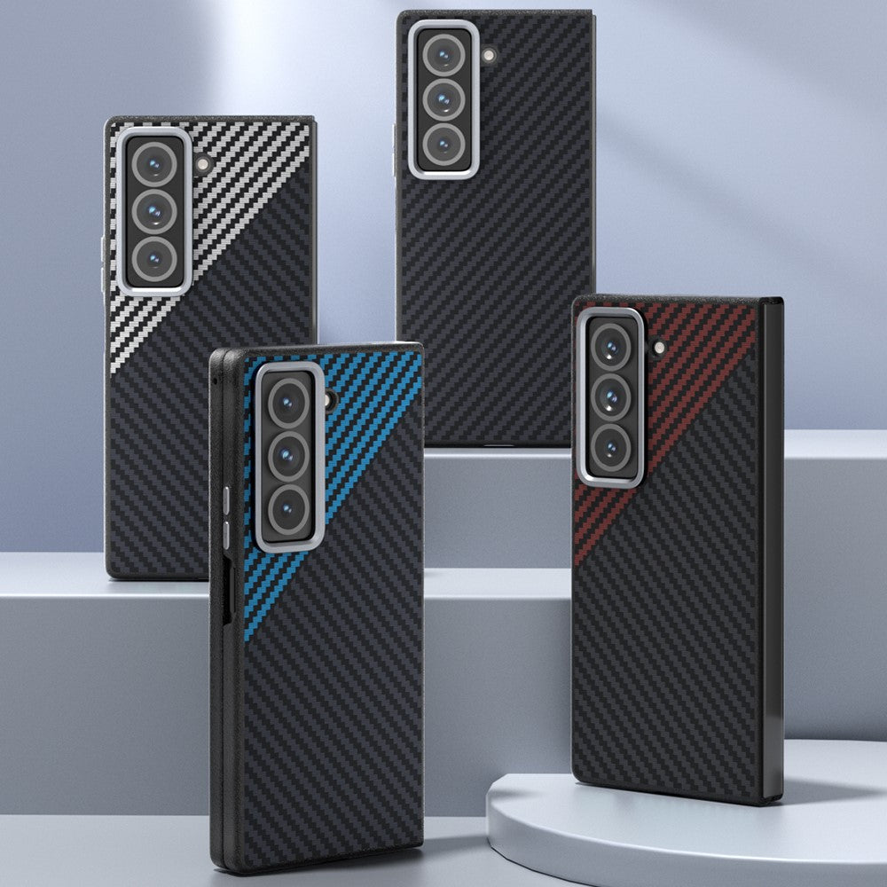 ABEEL For Samsung Galaxy Z Fold Special Magnetic Case Carbon Fiber Texture Back Cover