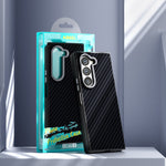 ABEEL For Samsung Galaxy Z Fold 5G Magnetic Case Carbon Fiber Texture Back Cover