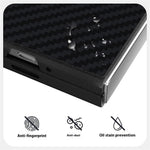 ABEEL For Samsung Galaxy Z Fold 5G Magnetic Case Carbon Fiber Texture Back Cover
