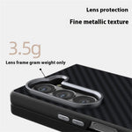 ABEEL For Samsung Galaxy Z Fold 5G Magnetic Case Carbon Fiber Texture Back Cover